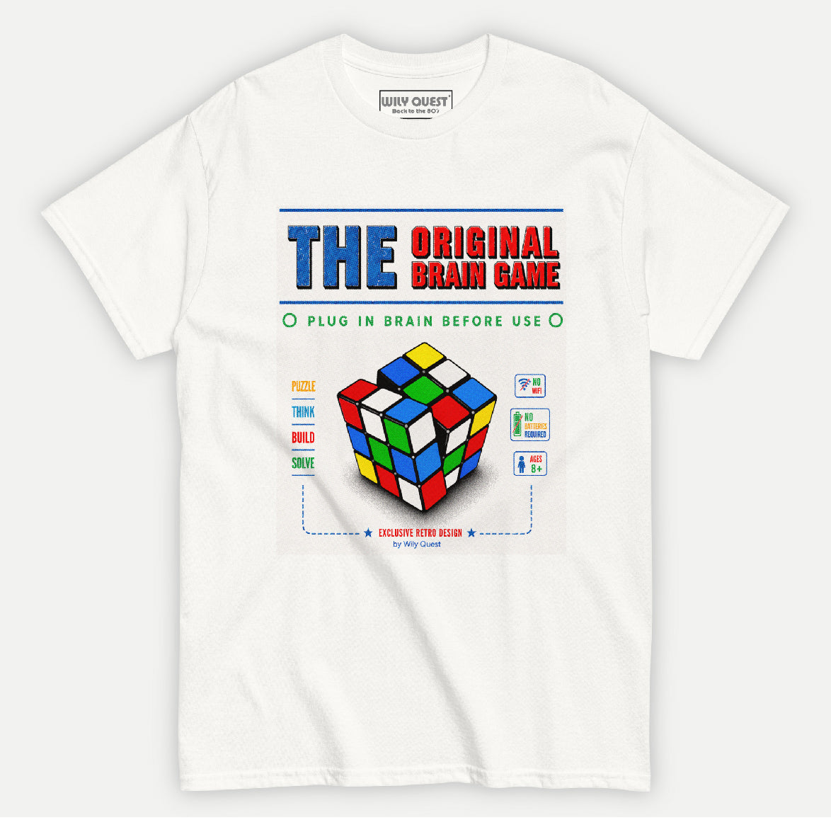 Camiseta Retro Cubo Rubik